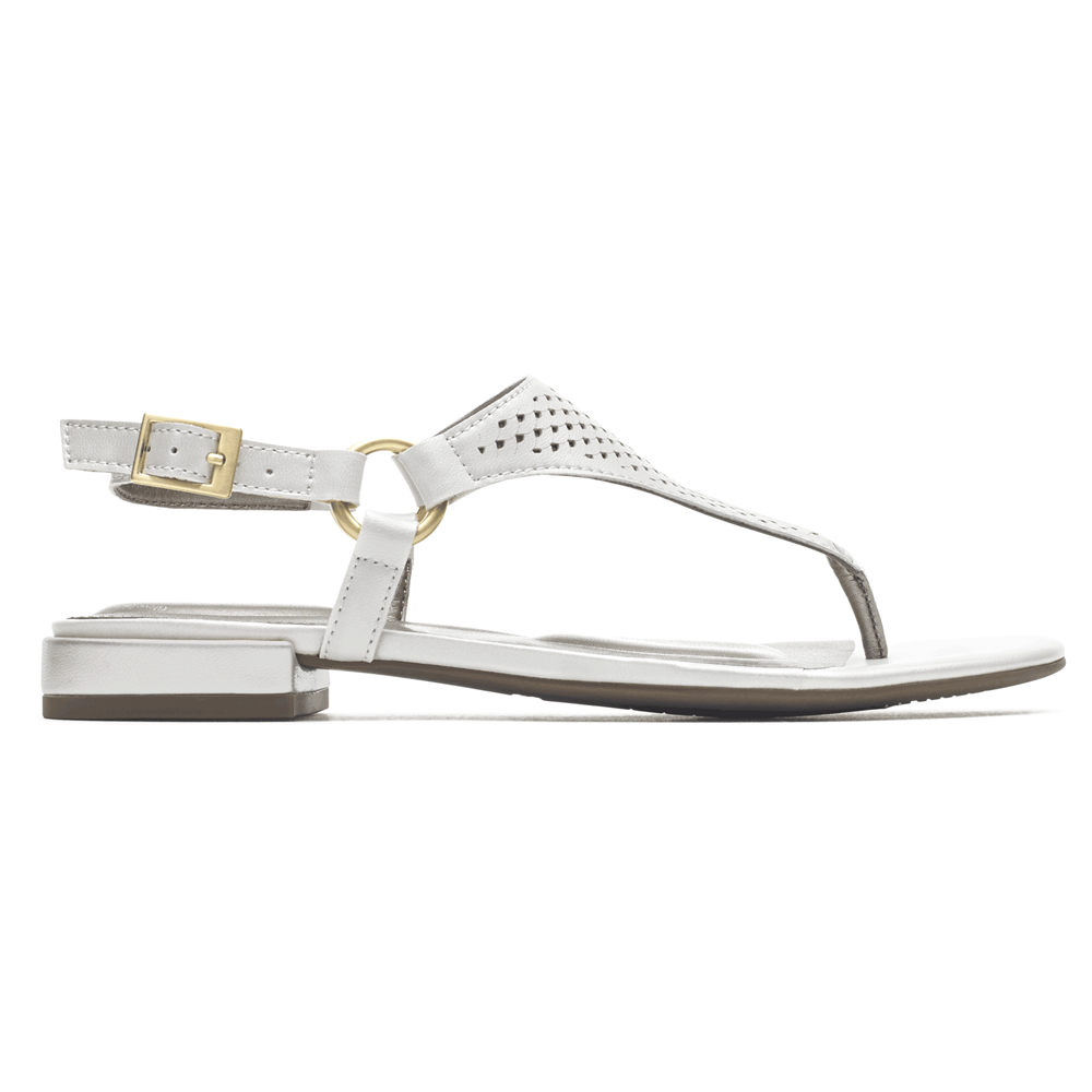 Sandálias Rockport Mulher Branco - Total Motion Zosia Thong - 12479KEOT